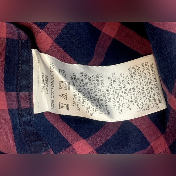 Men's XL Pendleton Navy Blue Pink Plaid Check 100% Cotton Button Down Shirt - Picture 7 of 9